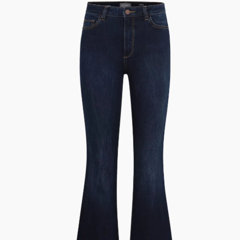 DL 1961 High-Rise Dark Jeans, Size 26